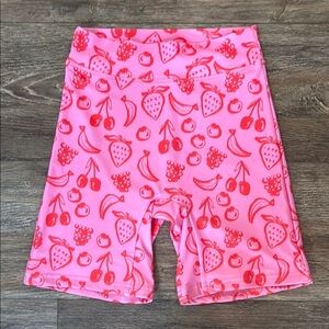 Lime Ricki x Tru Fru Women's Size Medium Fruity Doodles Bike Short NWT
